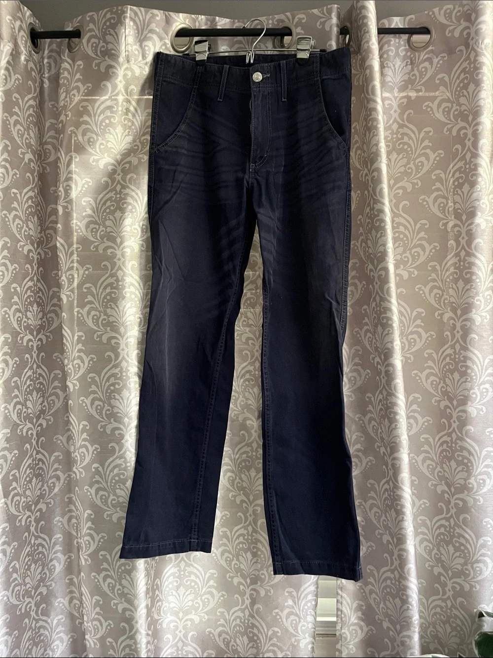 True Religion Men's Navy Relaxed Straight Jeans