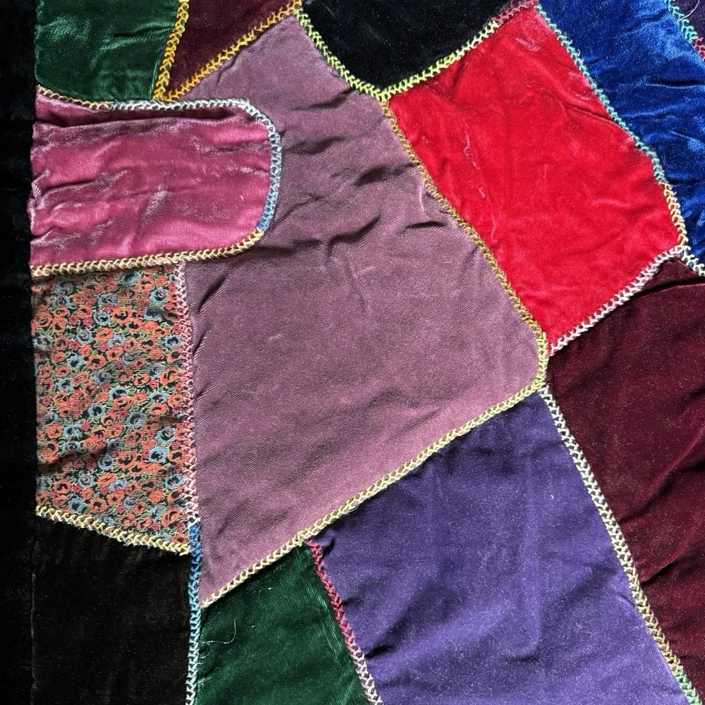Handmade vintage velvet