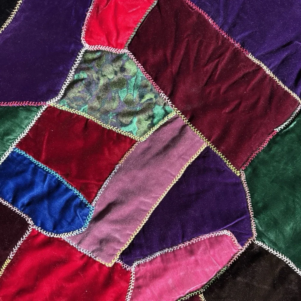 Handmade vintage velvet