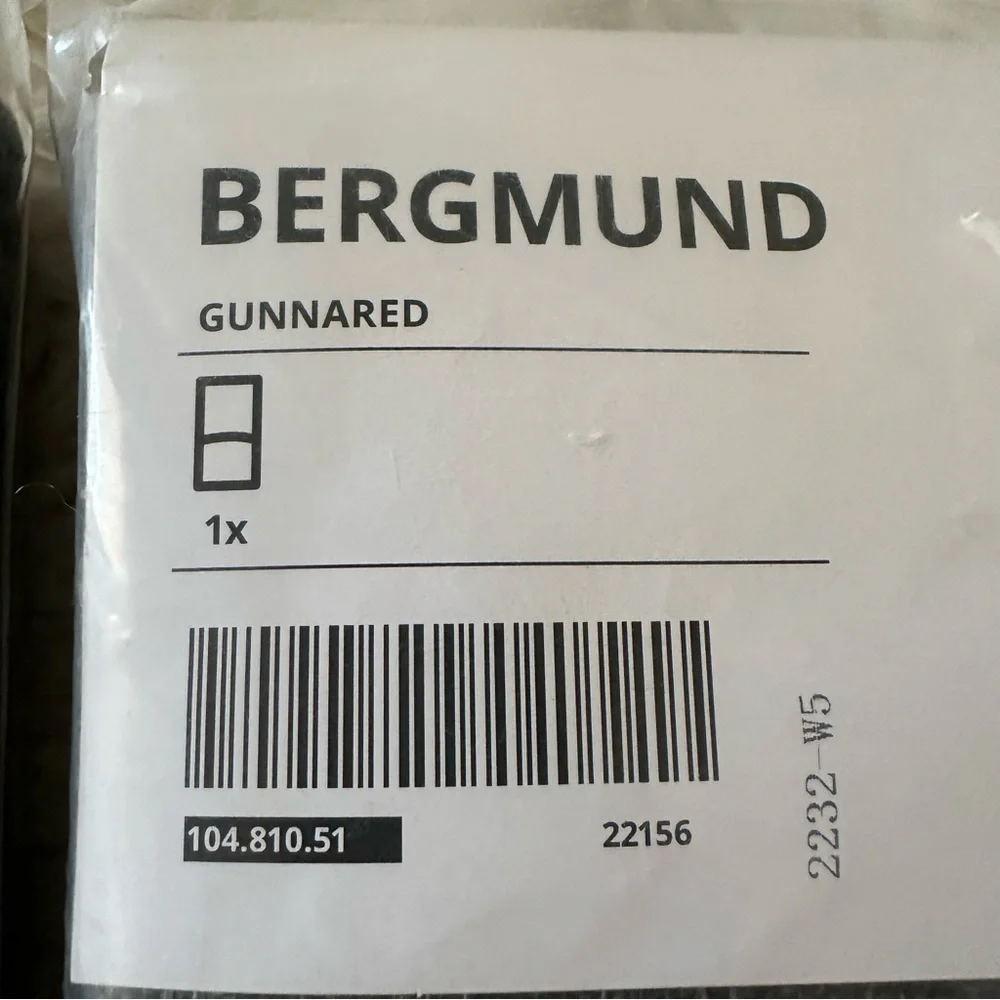 IKEA‎ Bergmund charcoal gray chair covers set of 2 NEW