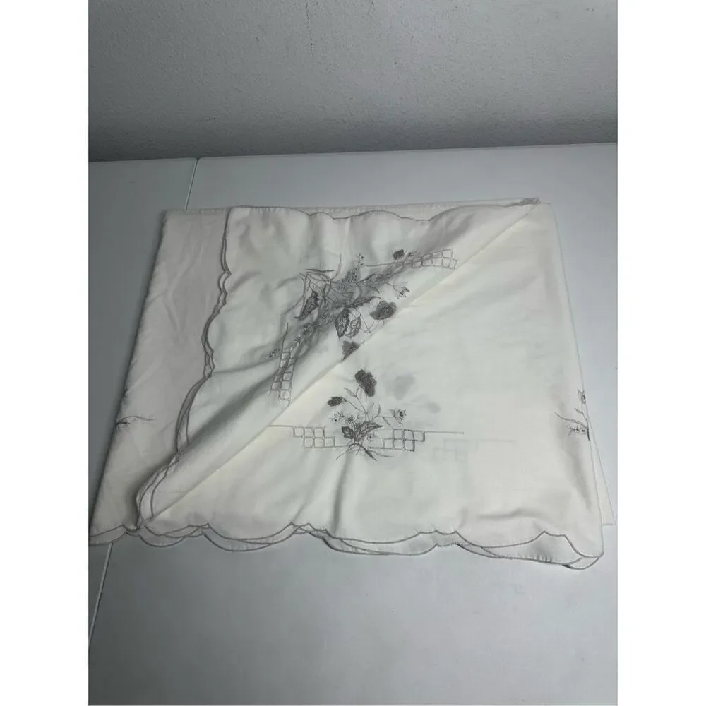 Vintage tablecloth has
