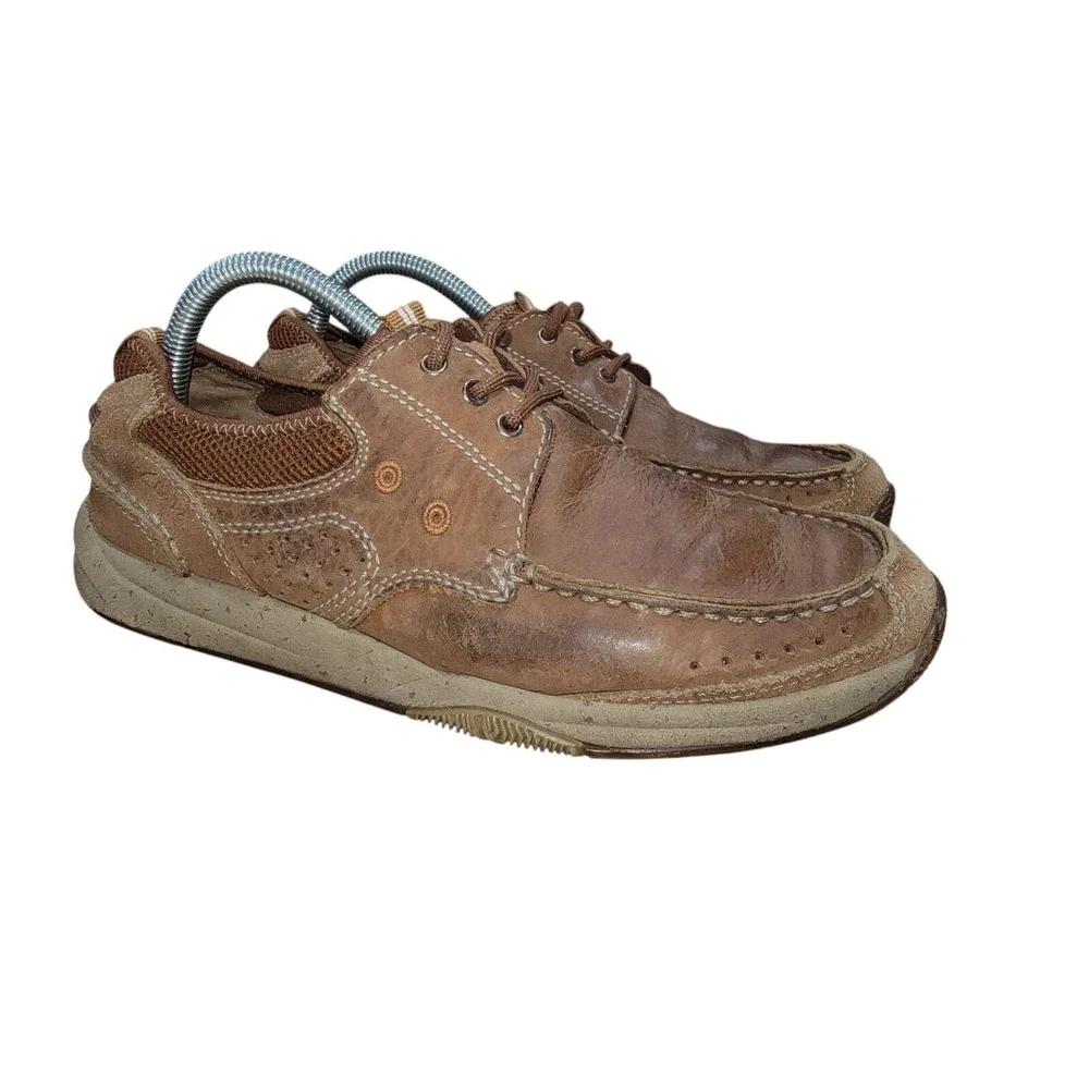 Clarks 1825 Armada Men's Brown Leather Casual Boat Shoes Size 8‎ M