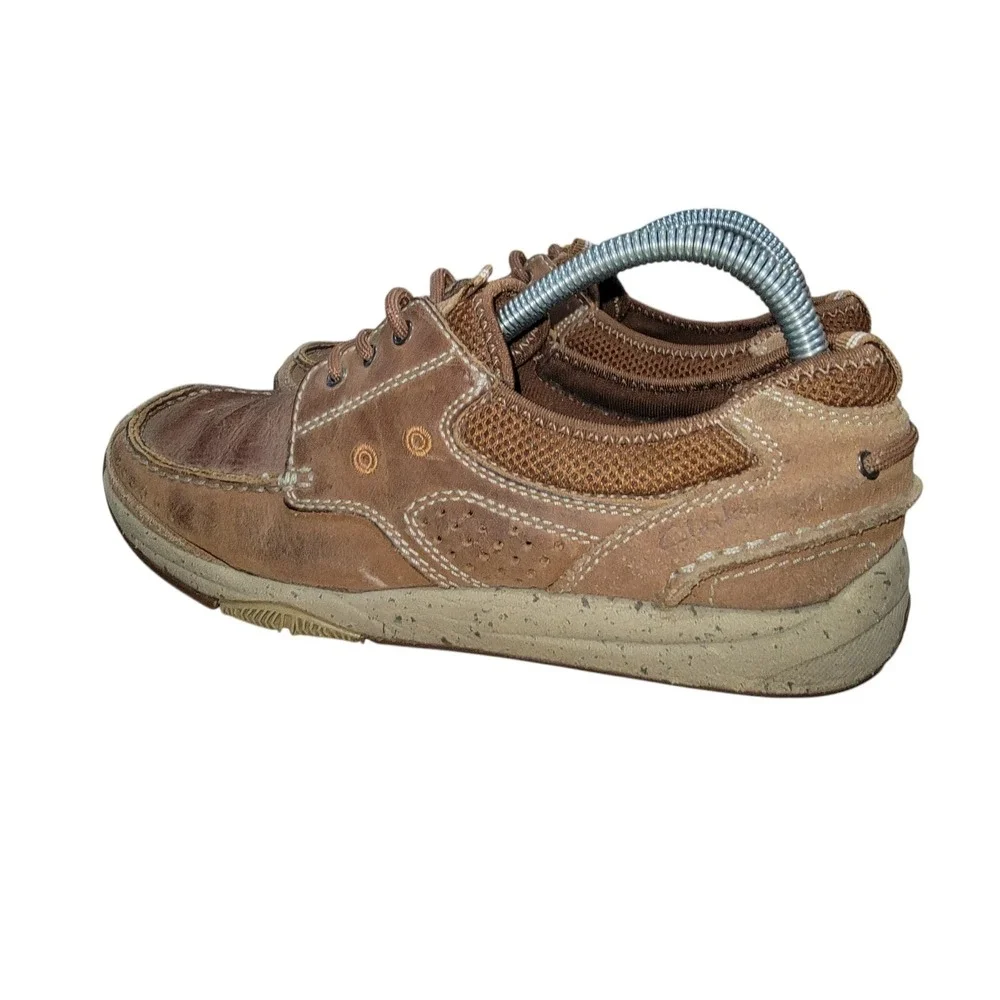 Clarks 1825 Armada Men's Brown Leather Casual Boat Shoes Size 8‎ M