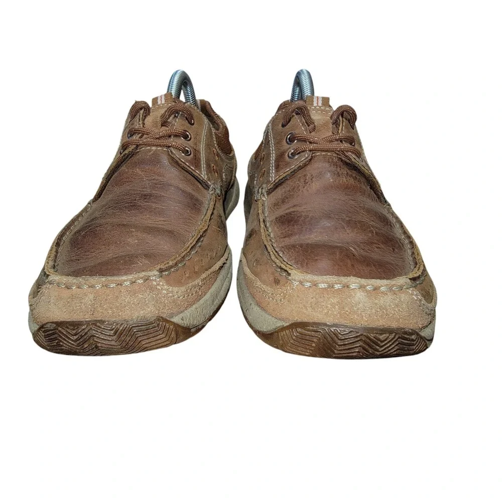 Clarks 1825 Armada Men's Brown Leather Casual Boat Shoes Size 8‎ M