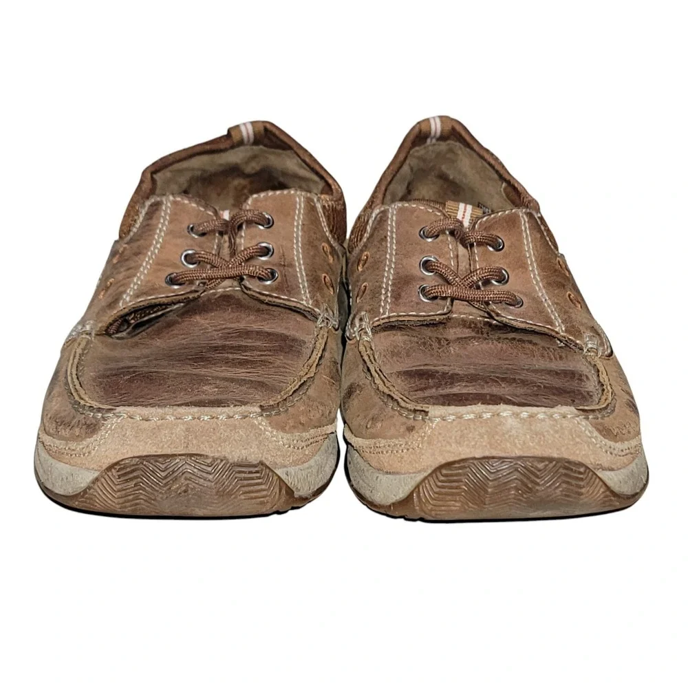 Clarks 1825 Armada Men's Brown Leather Casual Boat Shoes Size 8‎ M