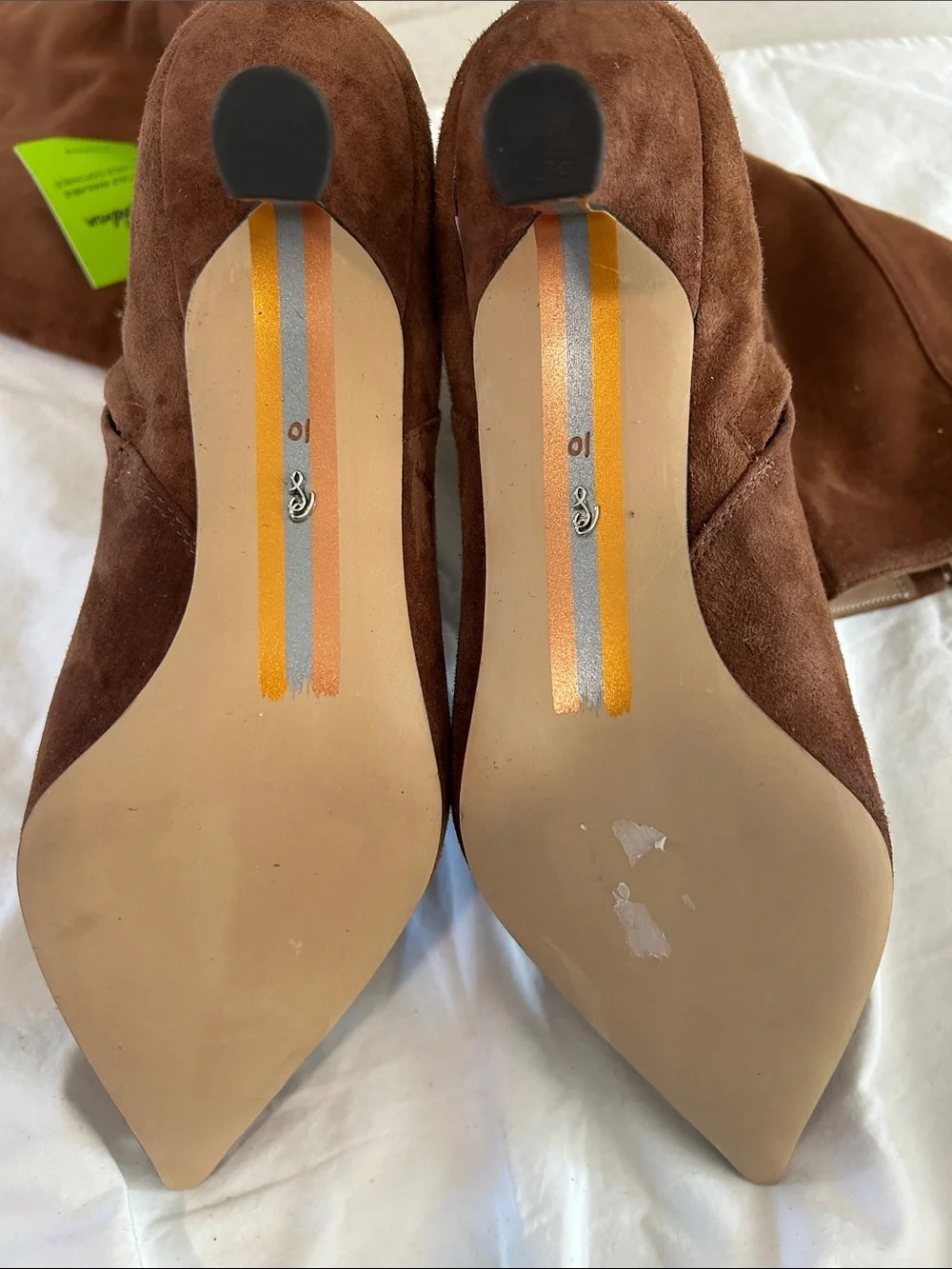 SAM EDELMAN Taylin Knee High Boots - Dark Terra Toffee, Size 10, New with tag
