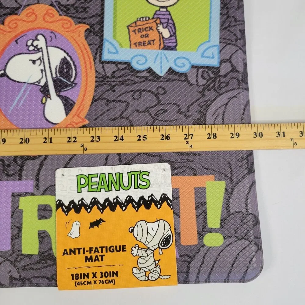 Peanuts Gang Snoopy Halloween ANTI-FATIGUE Mat 18x30 Kitchen Trick Treat Costume
