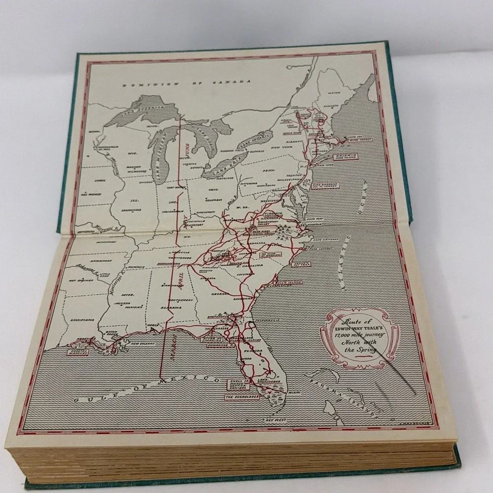 North with the Spring Edwin Way Teale 1951 2nd Printing Nature Photography Dodd