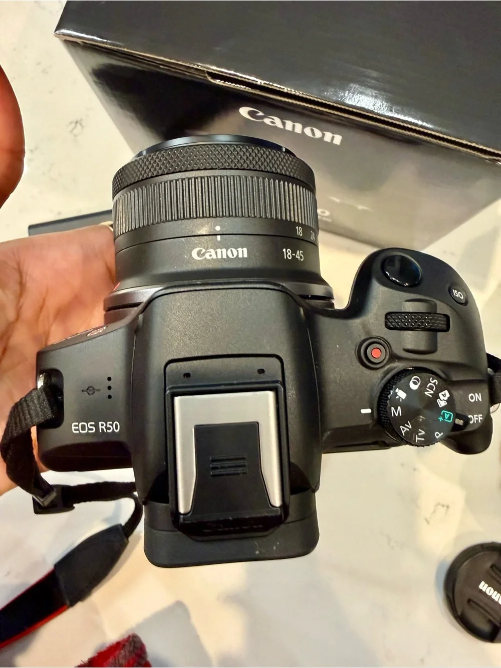 Canon green eos lens