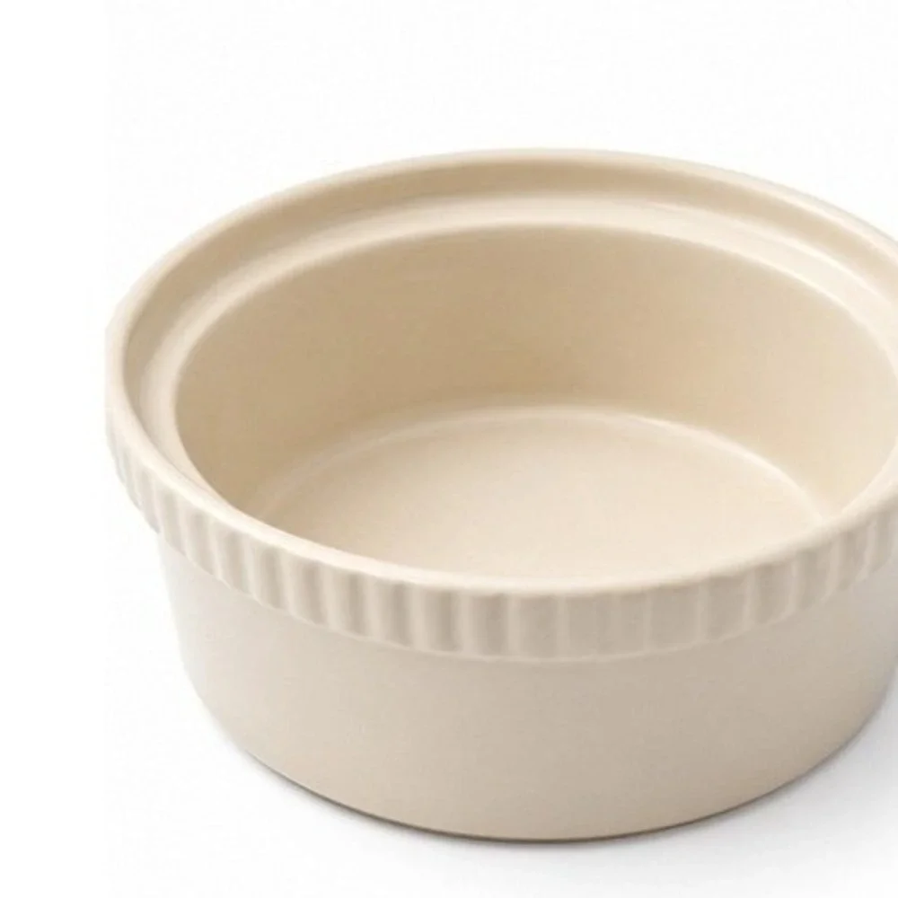 Oven‎ to Tableware England Cream Stoneware Souffle Casserole Dish