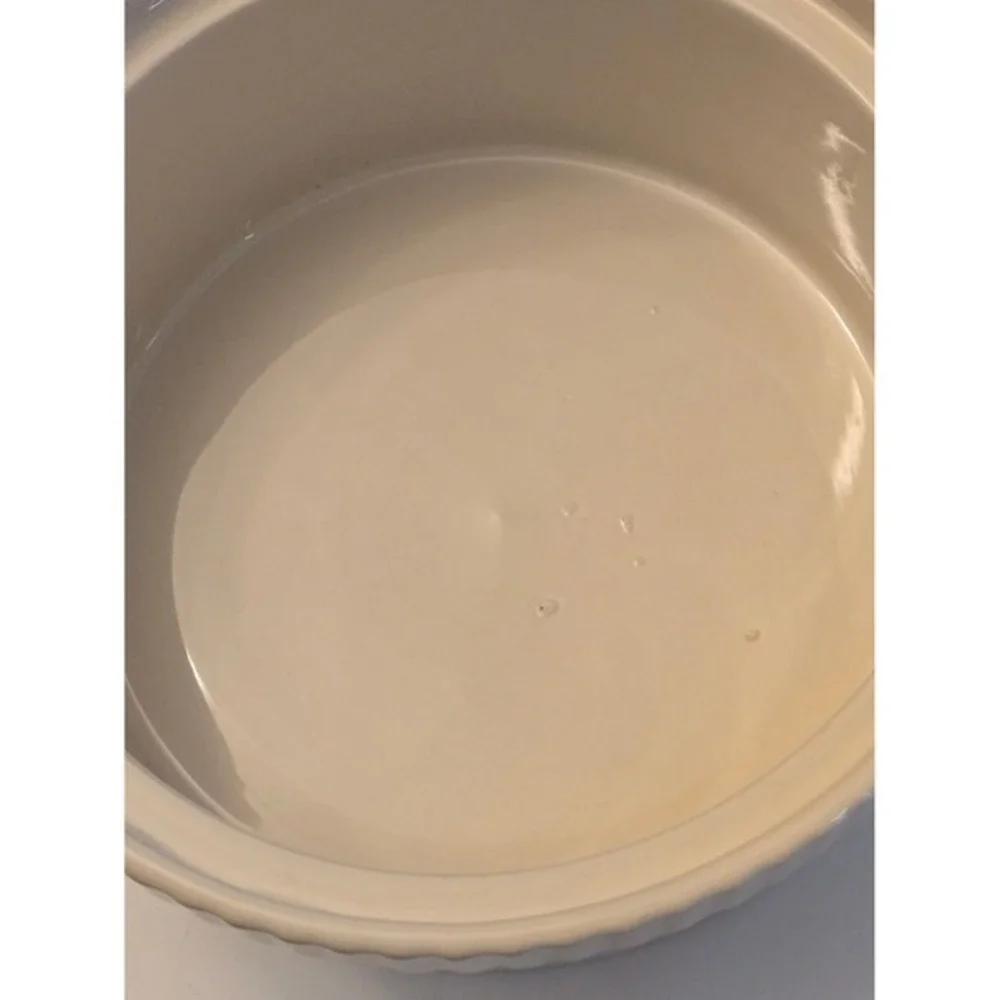 Oven‎ to Tableware England Cream Stoneware Souffle Casserole Dish