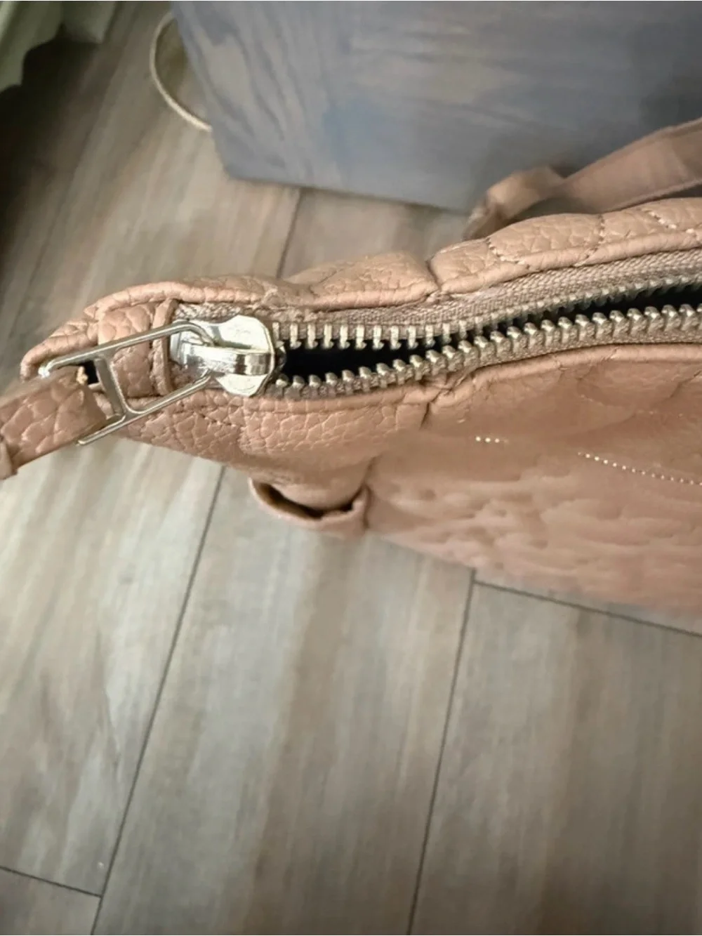 Freshly Picked zip leather neutral