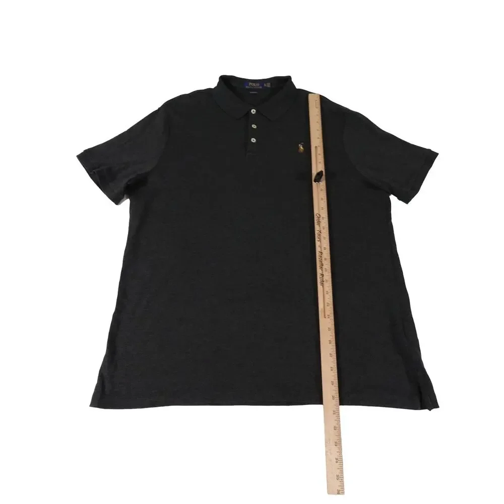 Ralph Lauren Flesh Pony Gray Golf Polo Shirt Men's Classic Fit XL