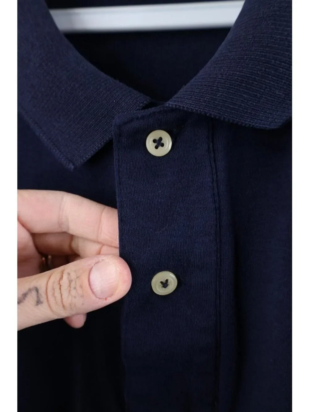 Vtg 90s Ralph Lauren Mens XL Faded Soft Cotton Touch Golf Polo Shirt Blue USA