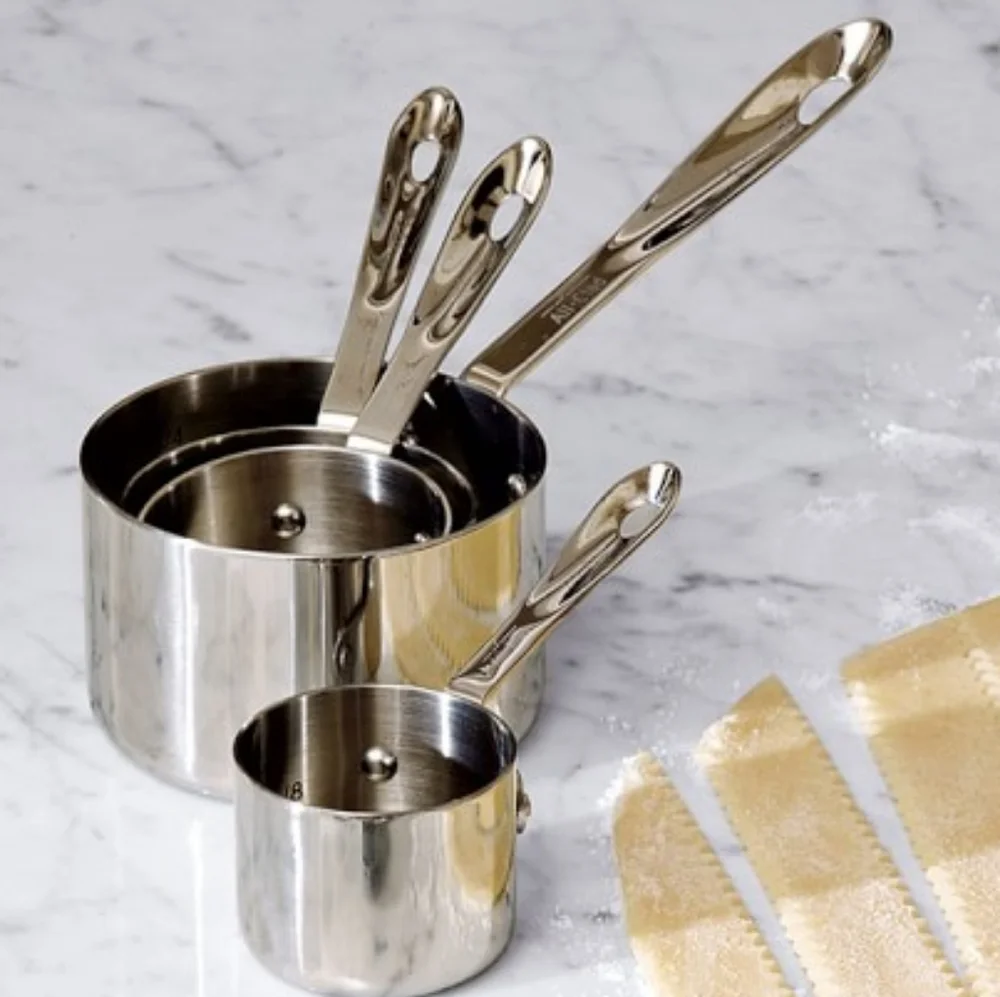 All-Clad standard measuring cup set of 4 stainless steel - NEW with tags!