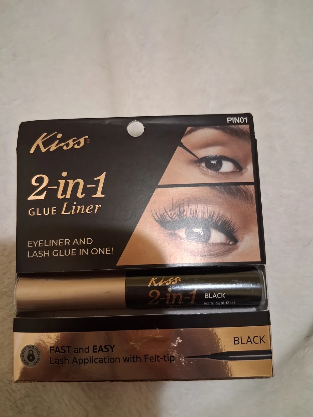 Kiss 2-in-1 Glue Liner - Black