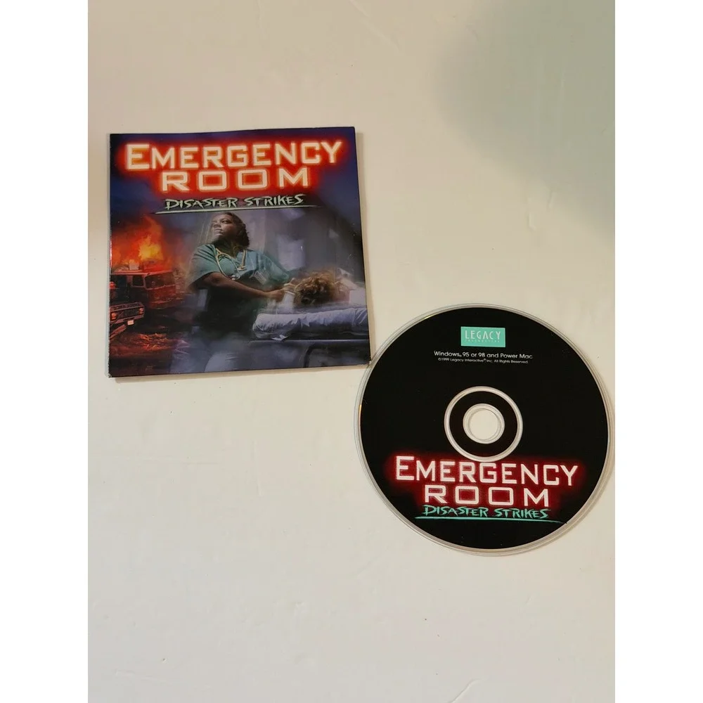 Emergency Room Disaster Strikes PC Mac Game 1999 Legacy Interactive CD-ROM‎