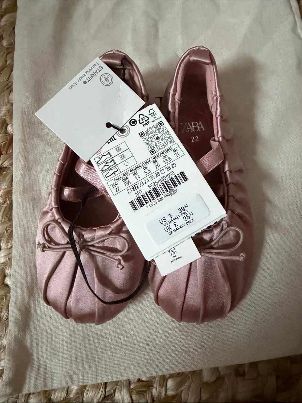 Zara satin ballet