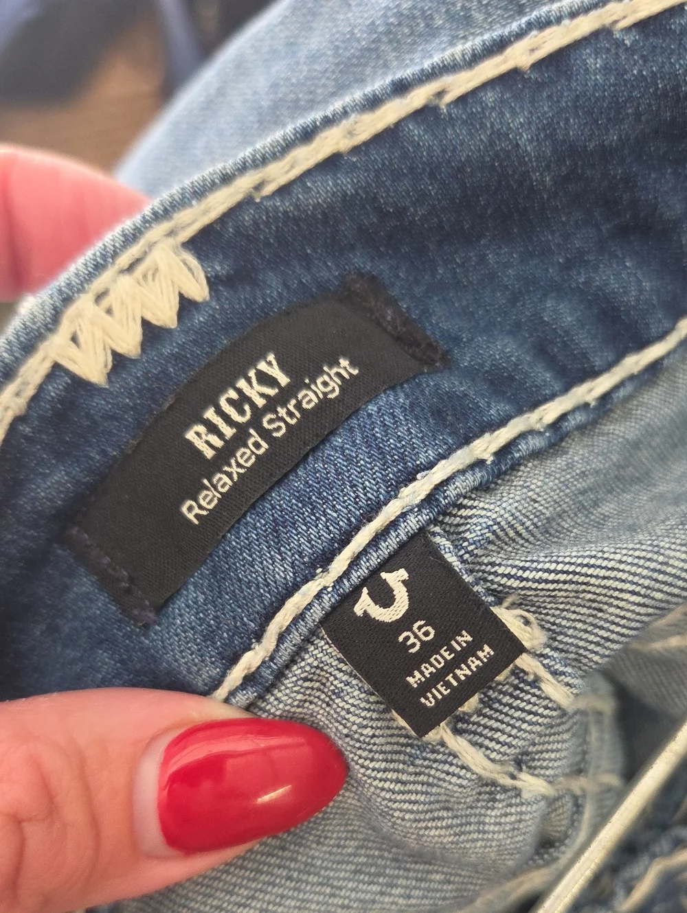 True Religion Ricky Straight Jean Men Size 36