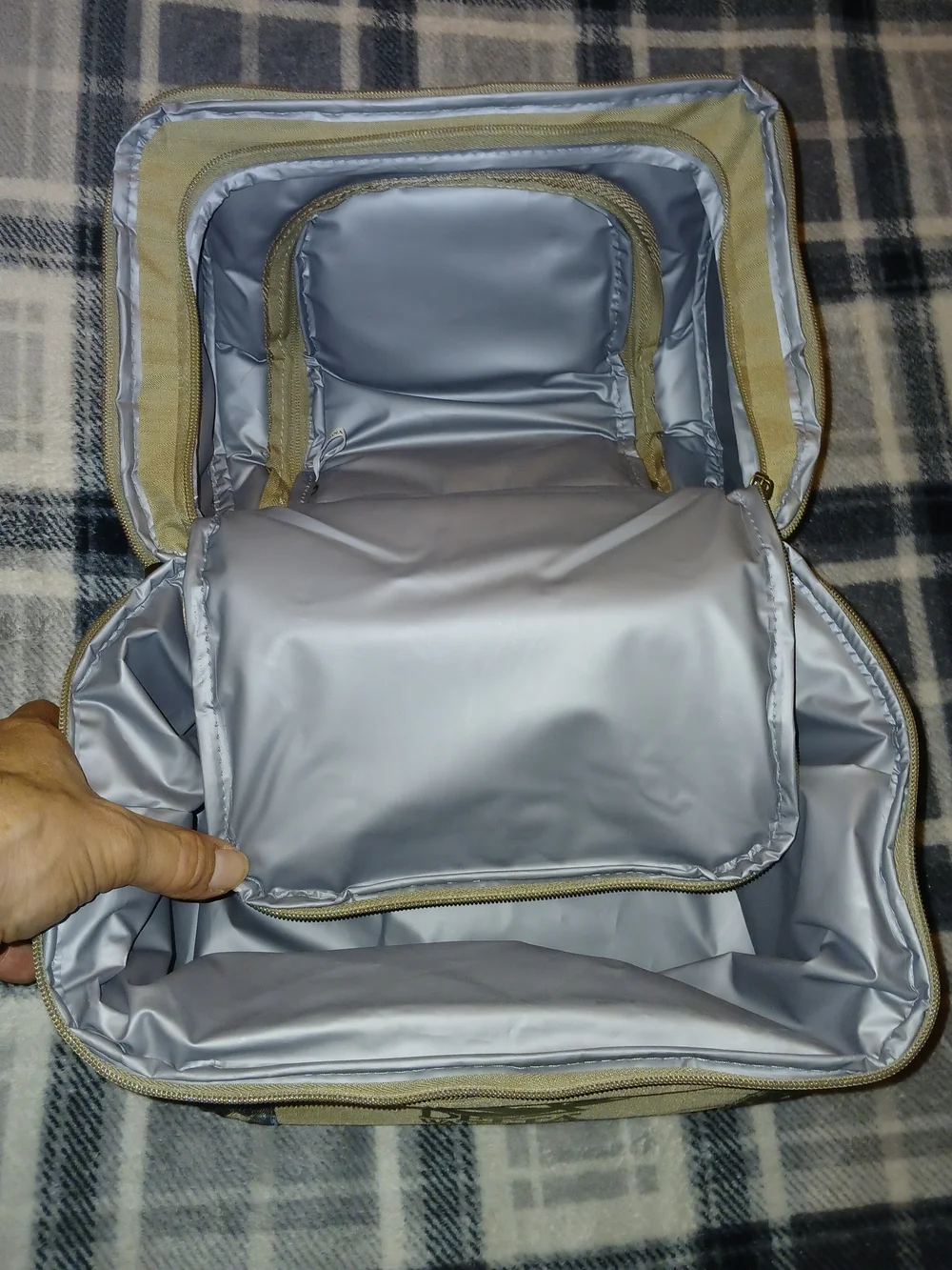 Tan Camouflage Cooler Bag