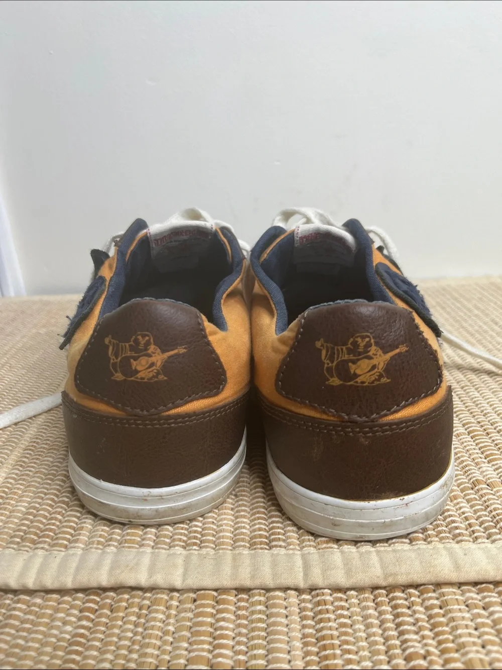 True Religion leather heel mustard