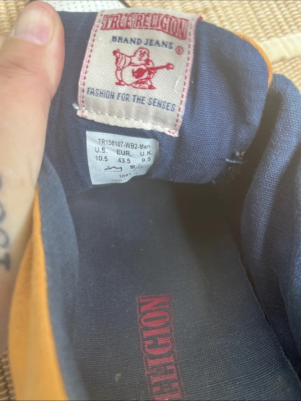 True Religion yellow side