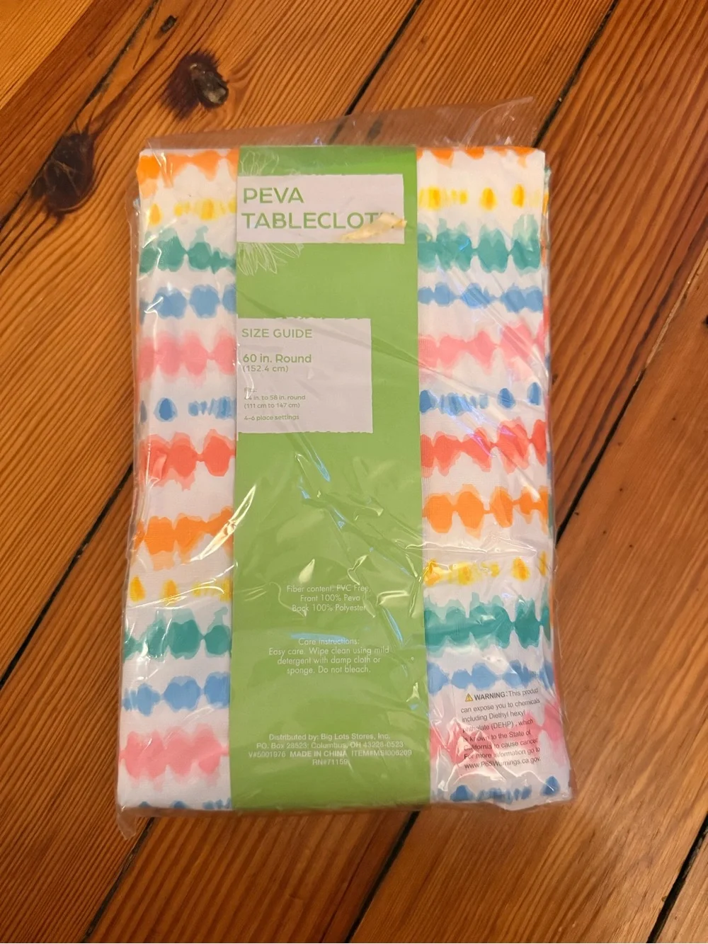 N/A peva tablecloth