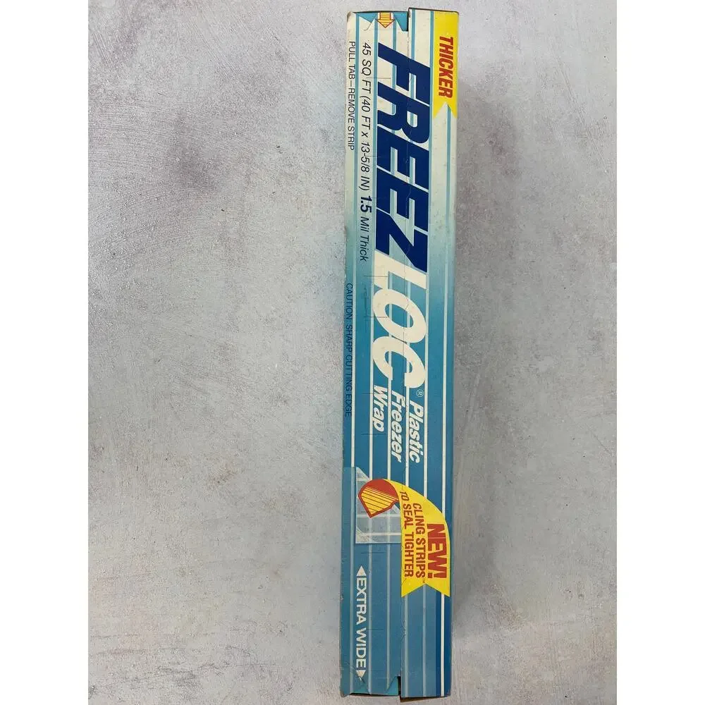 Vintage Freezloc Plastic Freezer Wrap 45 SQ Ft‎ 1.5 Mil Thick