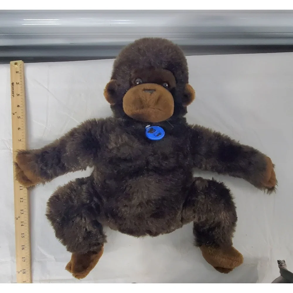 Vintage Dakin Monkey‎ Chimp Gorilla Plush Stuffed Toy 1979 17 inches