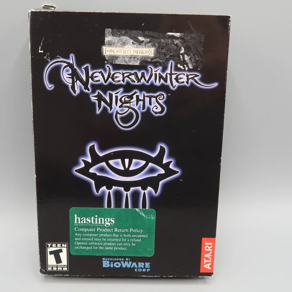 Neverwinter Nights Big Box PC CD-ROM Video Game RPG‎ BioWare Cloth Map