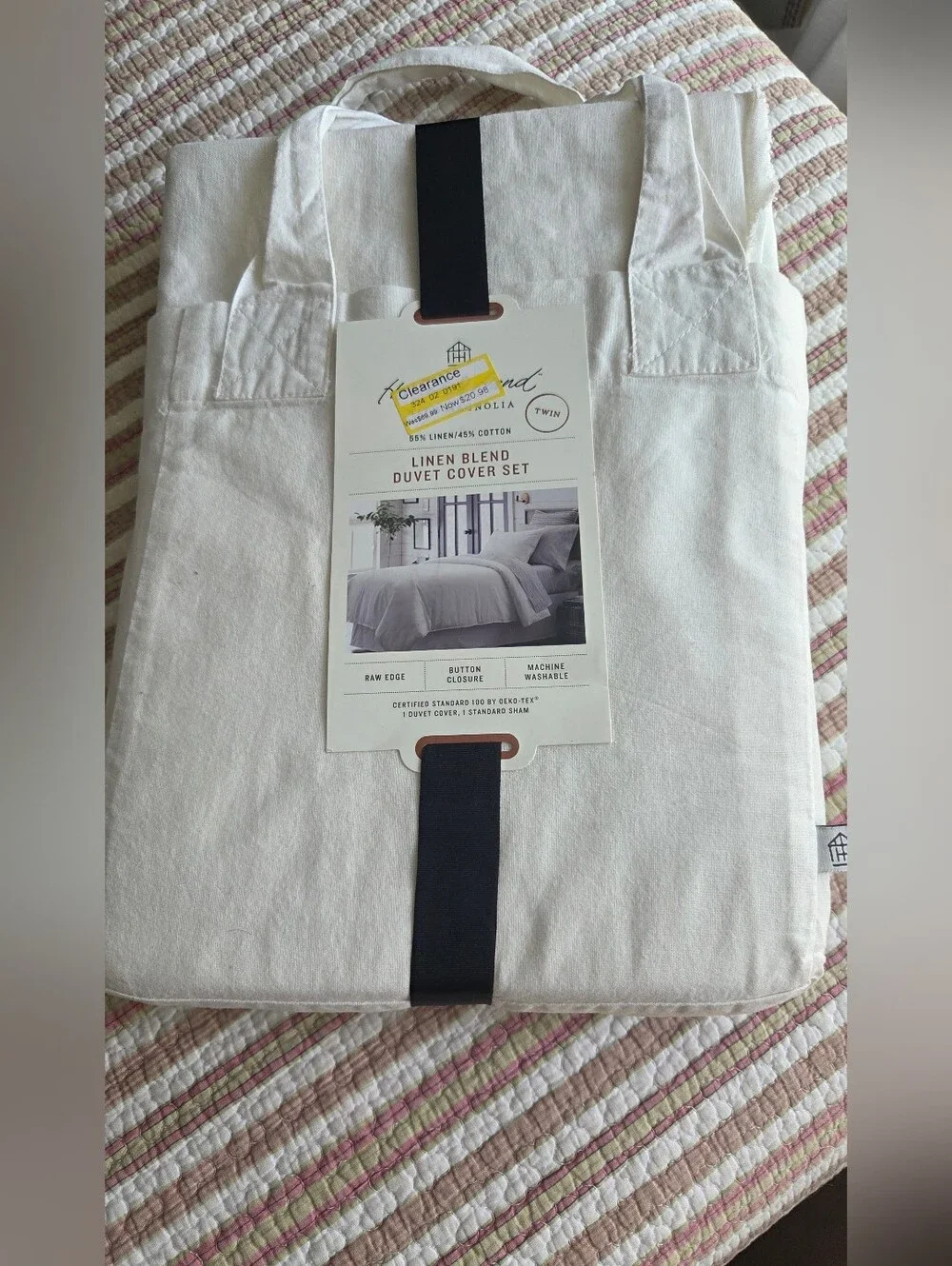 Hearth And Hand Linen Blend Duvet Set