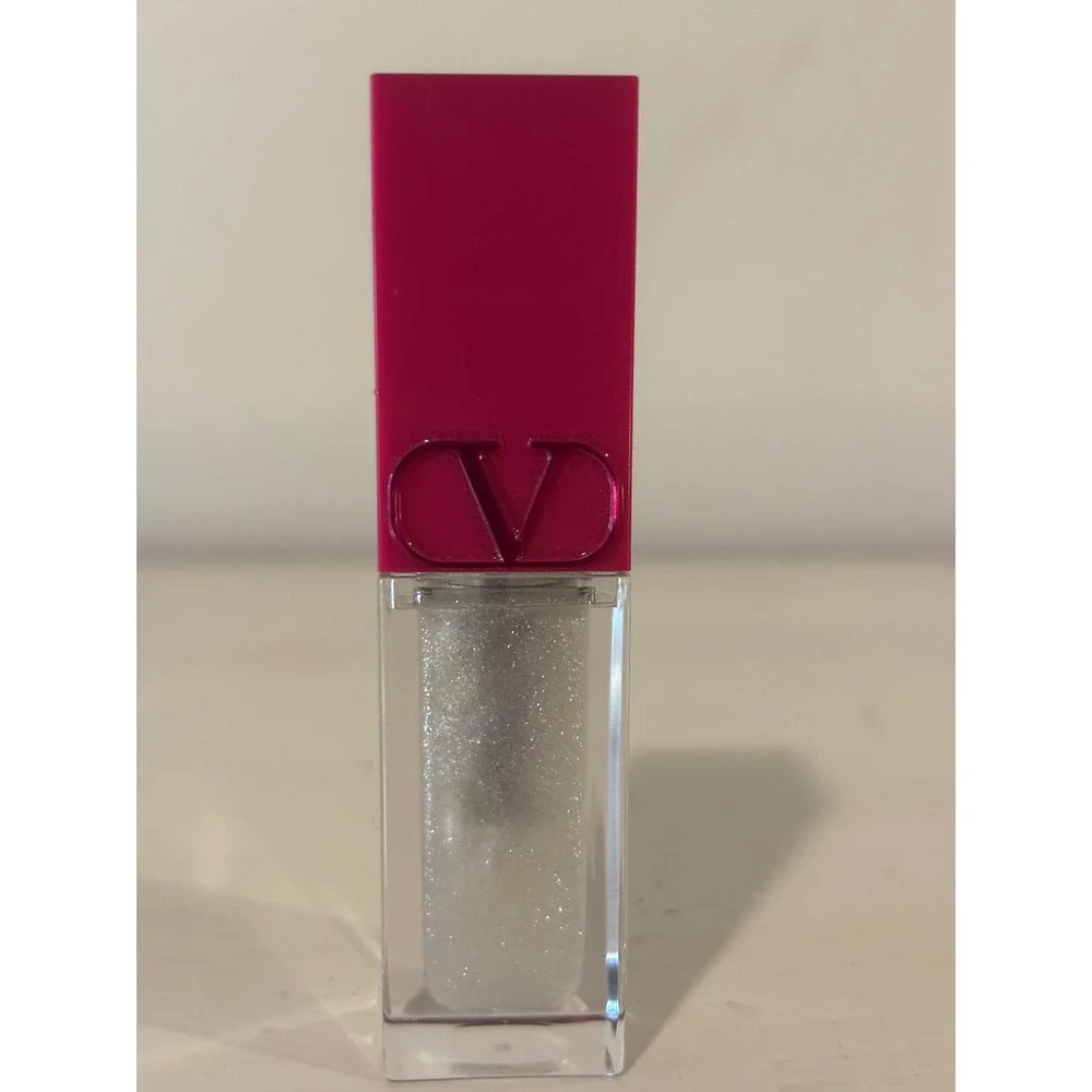 Valentino Puffer Gloss Lip Gloss 00R Clear Shimmer 6.5ml Excellent Designer‎ Lip
