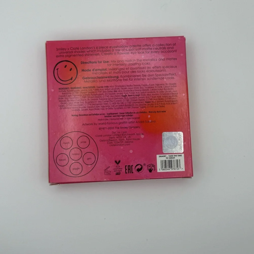 Ciaté London × Smiley® 50 Limited Edition Eyeshadow Palette