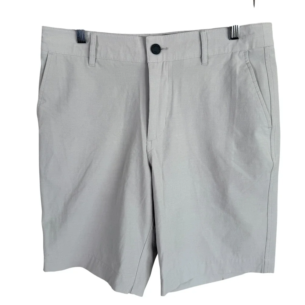 Faherty All Day‎ Shorts Mens 30 Beige Hybrid Recycled Stretch Quick Dry 8 Inseam