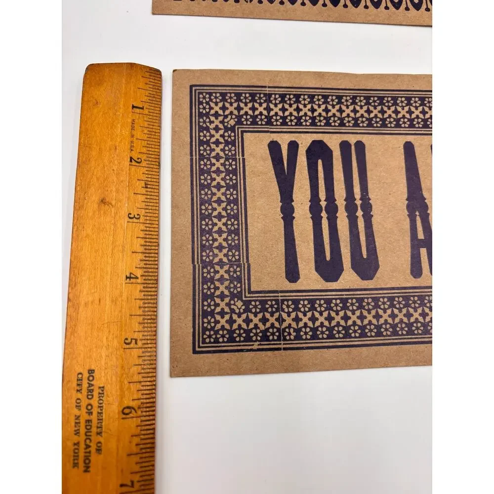 Yee-Haw Industries set letterpress