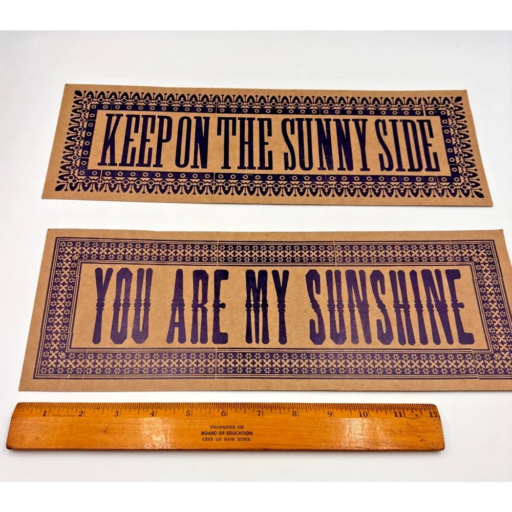 Yee-Haw Industries set letterpress