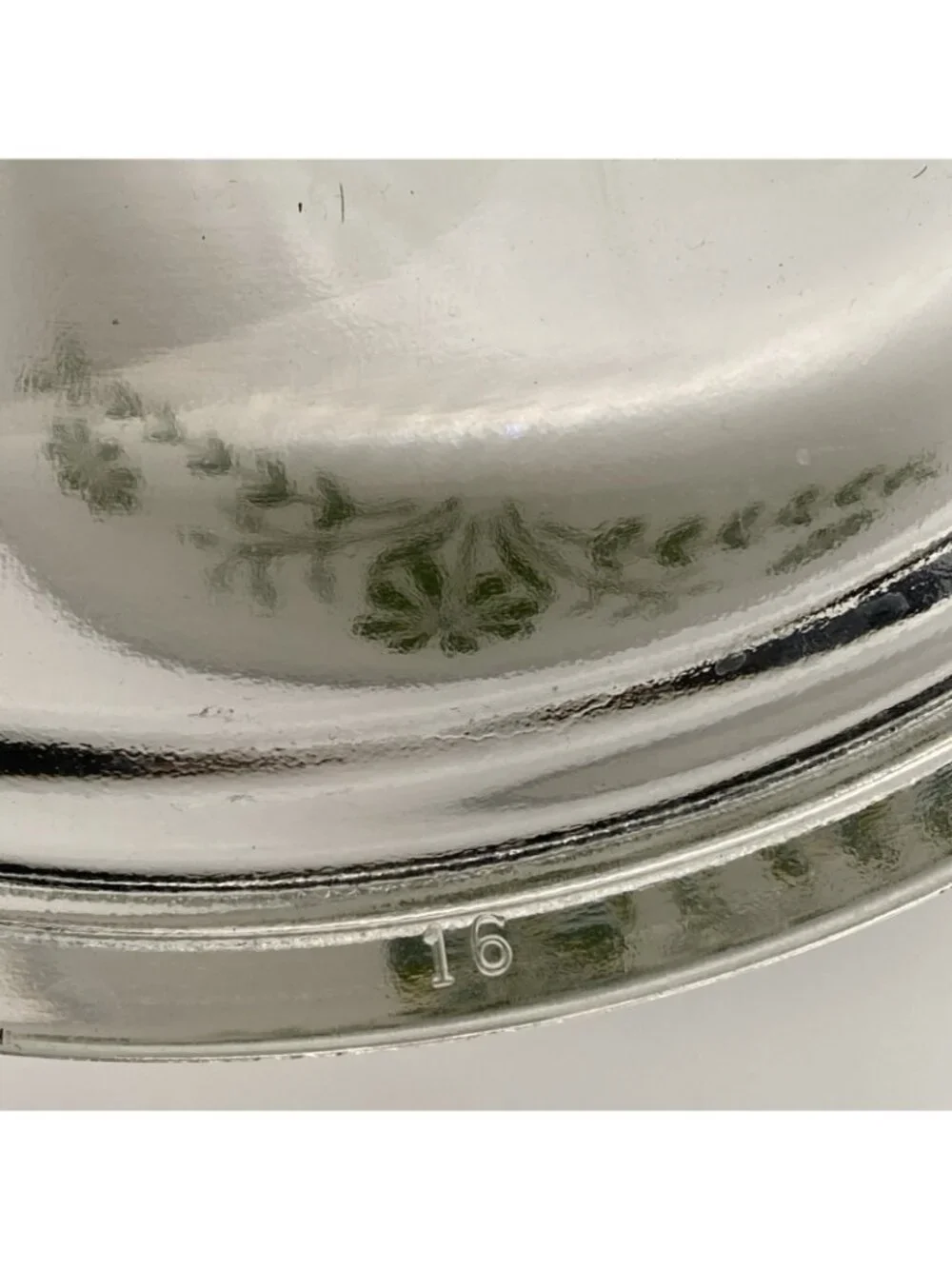 Glasbake Green Daisy 1.5 Quart Casserole Dish & Lid 9