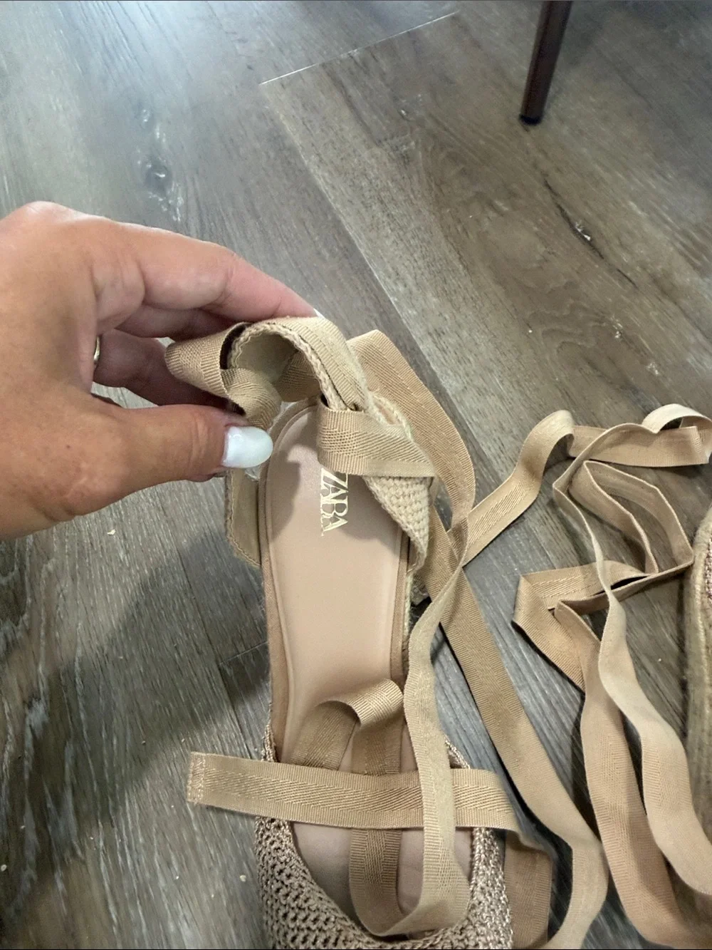 Zara espadrille flats