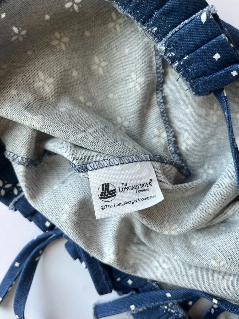 Longaberger blue white
