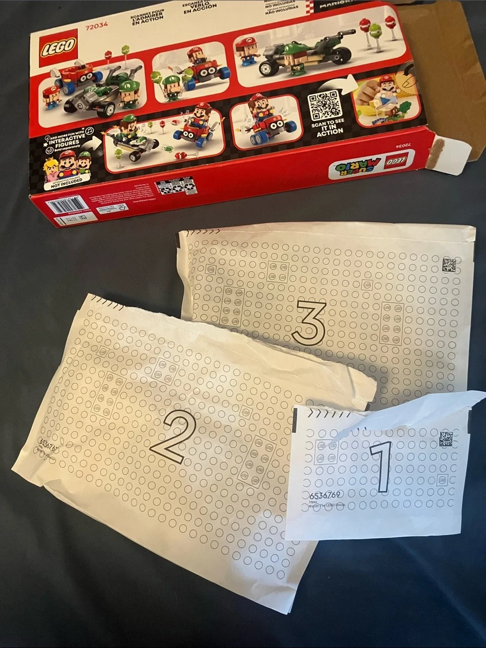Lego partially opened