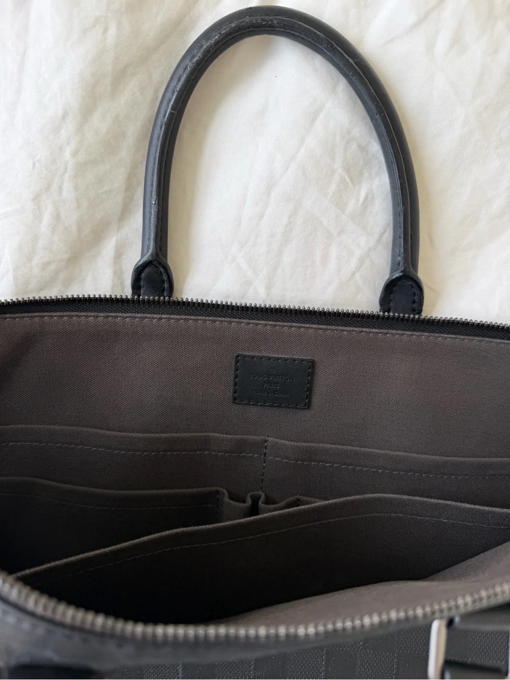 Louis Vuitton structured leather