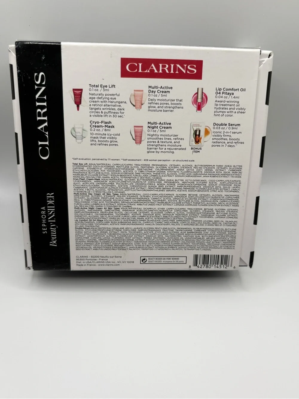 Clarins travel size