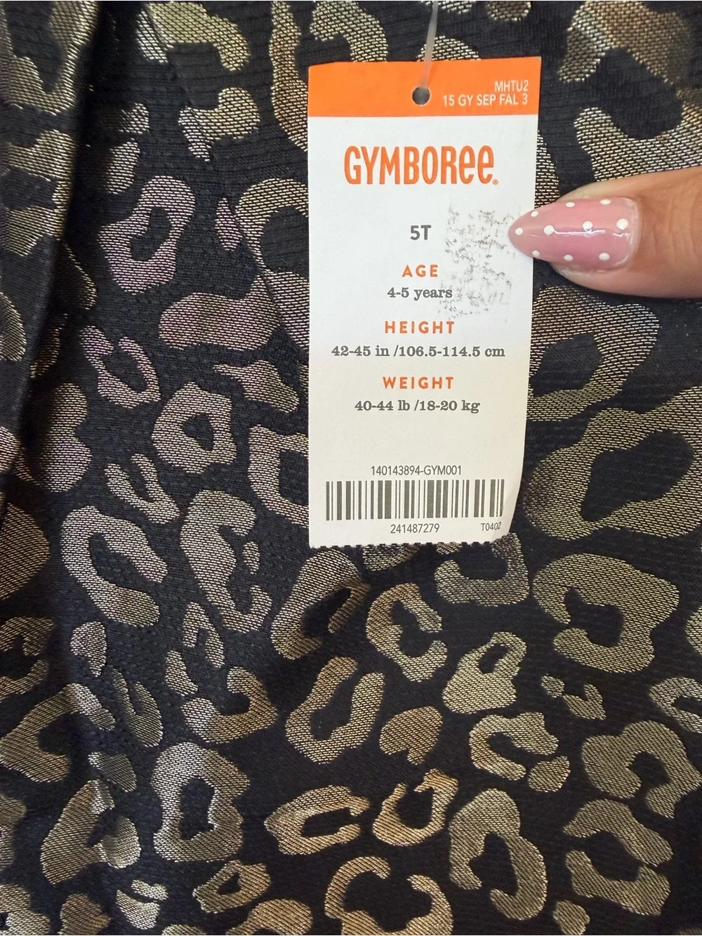 Gymboree tag attached