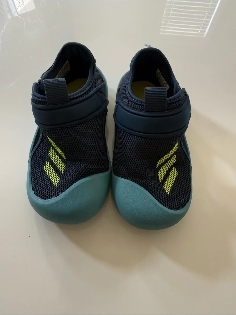 adidas Kids Navy & Teal Mesh Shoes