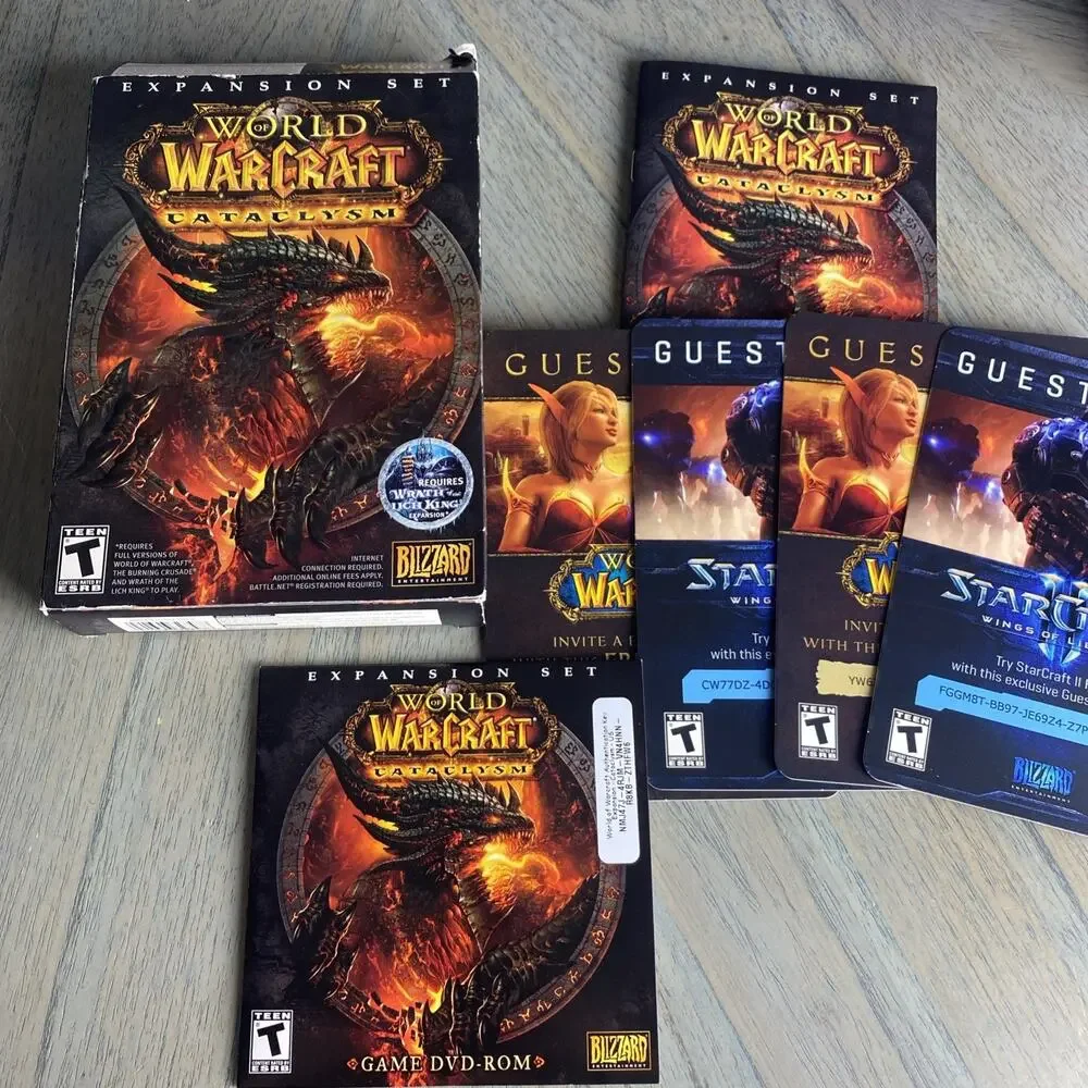 World of Warcraft Cataclysm PC Mac Game DVD -ROM Expansion Set 2010