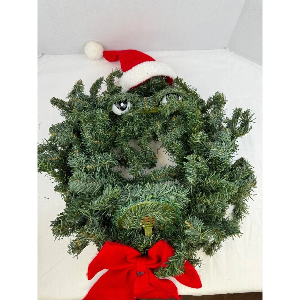 Vintage Gemmy The Original Talking‎ Wreath - Tested and Working