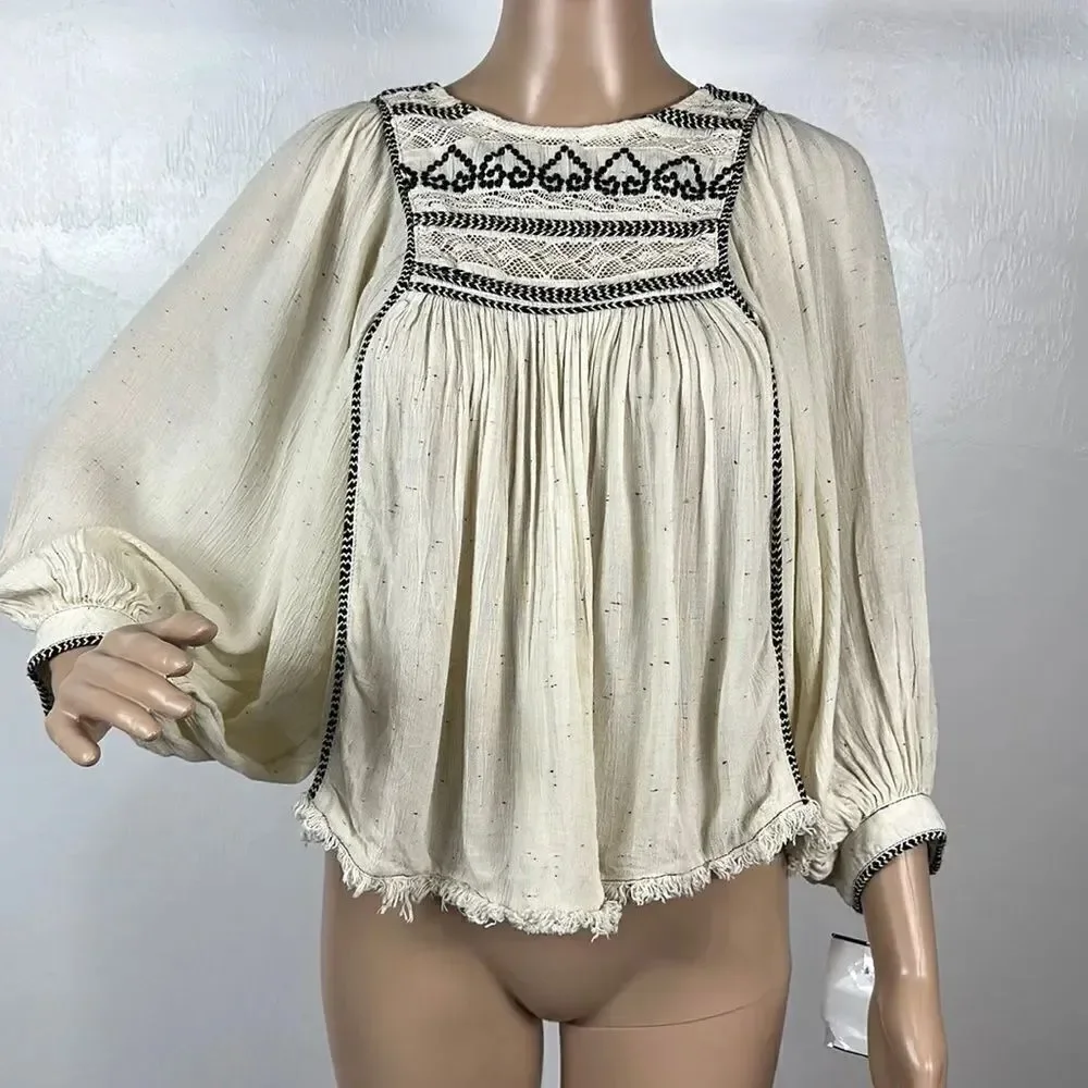 Free People gauzy woven