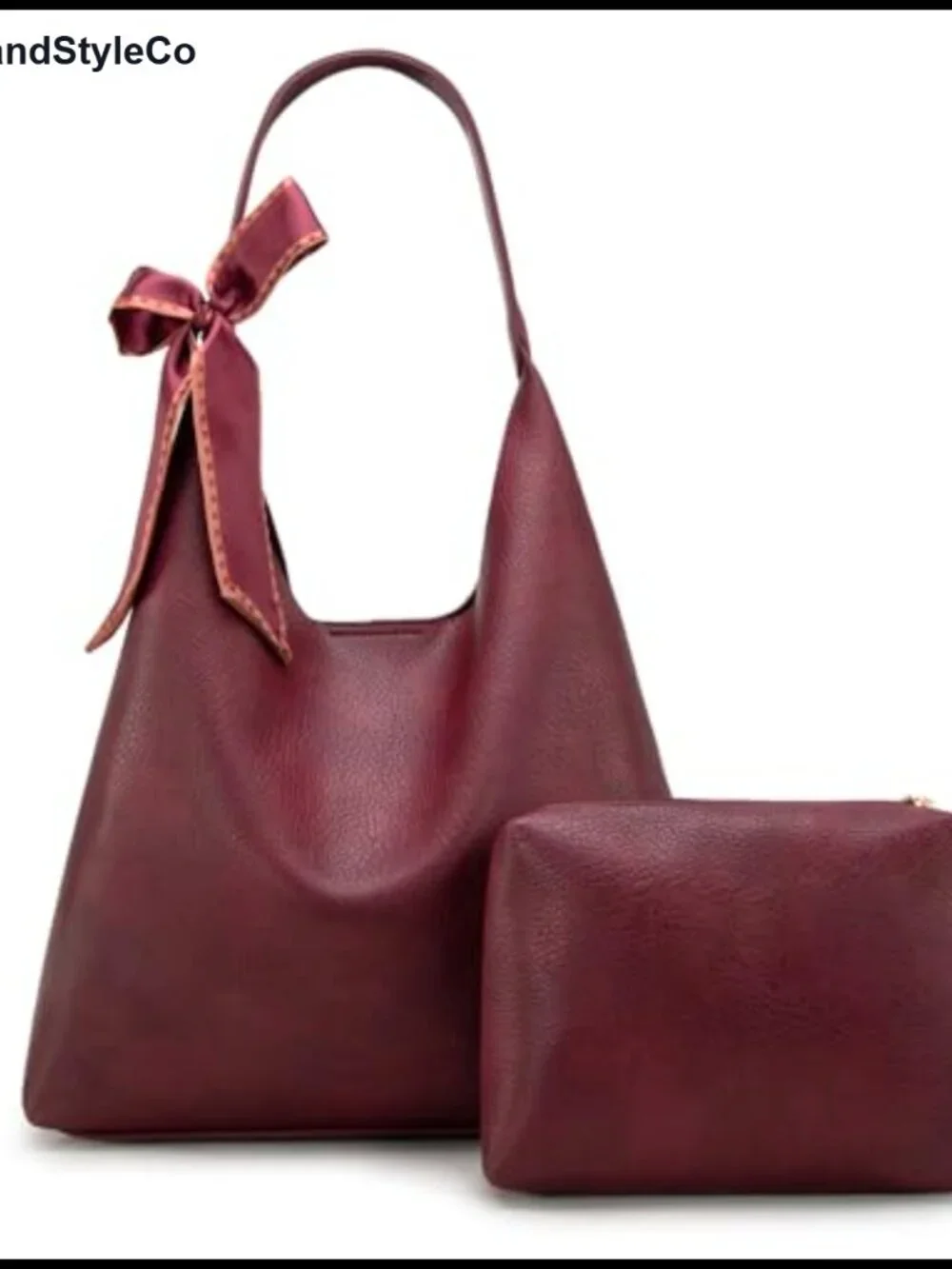 Montana West Slouchy Hobo Bag Faux Leather Shoulder Purse with Scarf