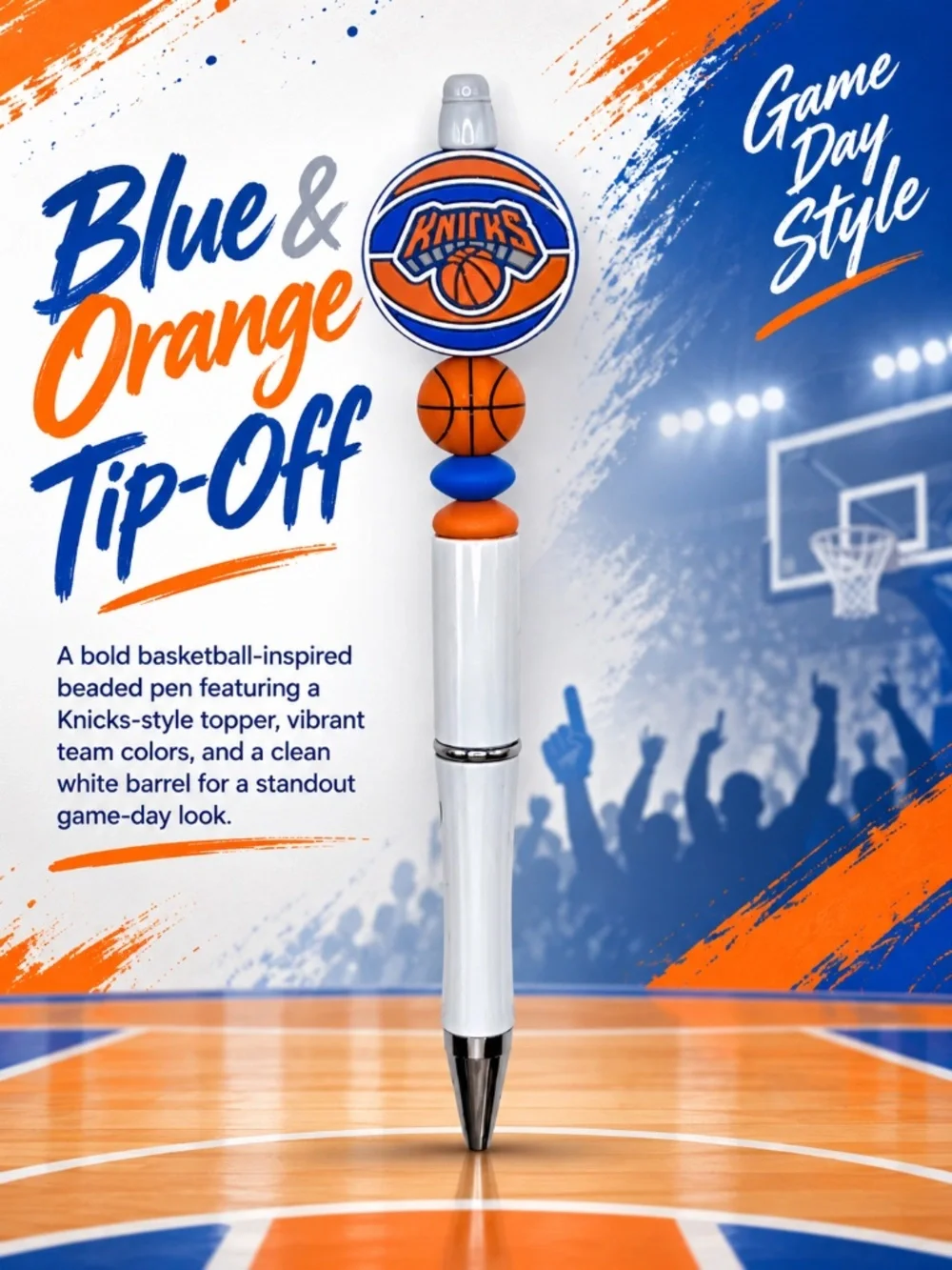 Blue and Orange Tip-Off Pen