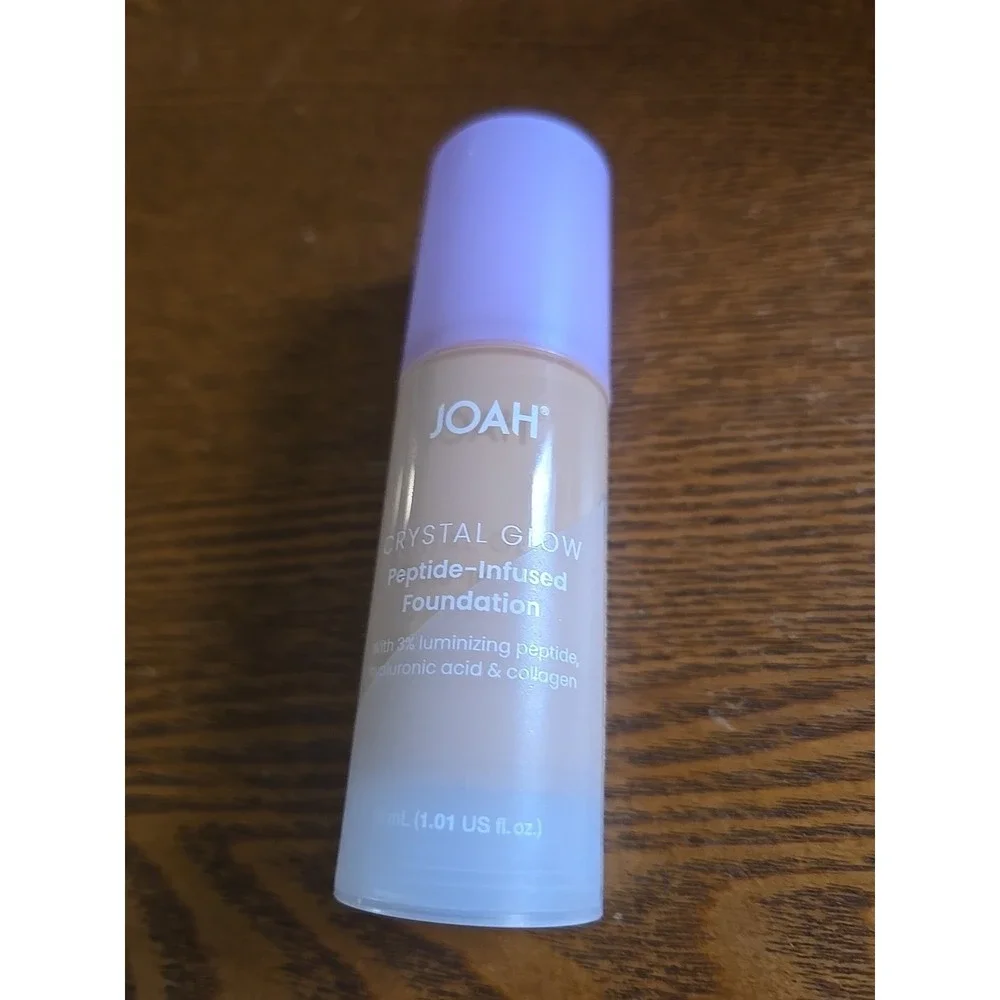 JOAH Crystal Glow Foundation Light Neutral LN040 Peptide Hyaluronic 1.01oz‎ New